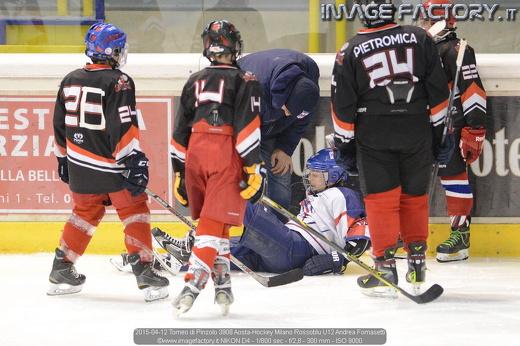 2015-04-12 Torneo di Pinzolo 3908 Aosta-Hockey Milano Rossoblu U12 Andrea Fornasetti